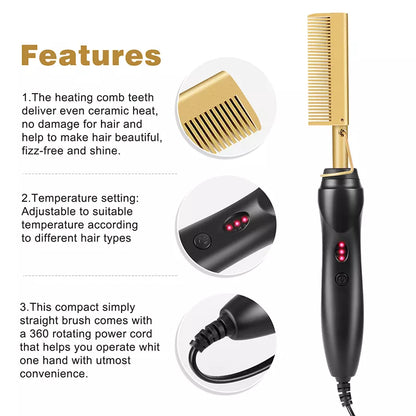 Electric Straightening Hot Comb