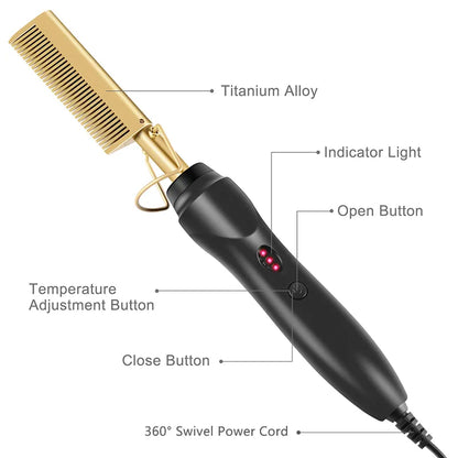 Electric Straightening Hot Comb