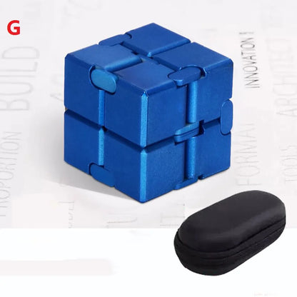 Metal Infinity Cube Fidget Toy - GlobaSync