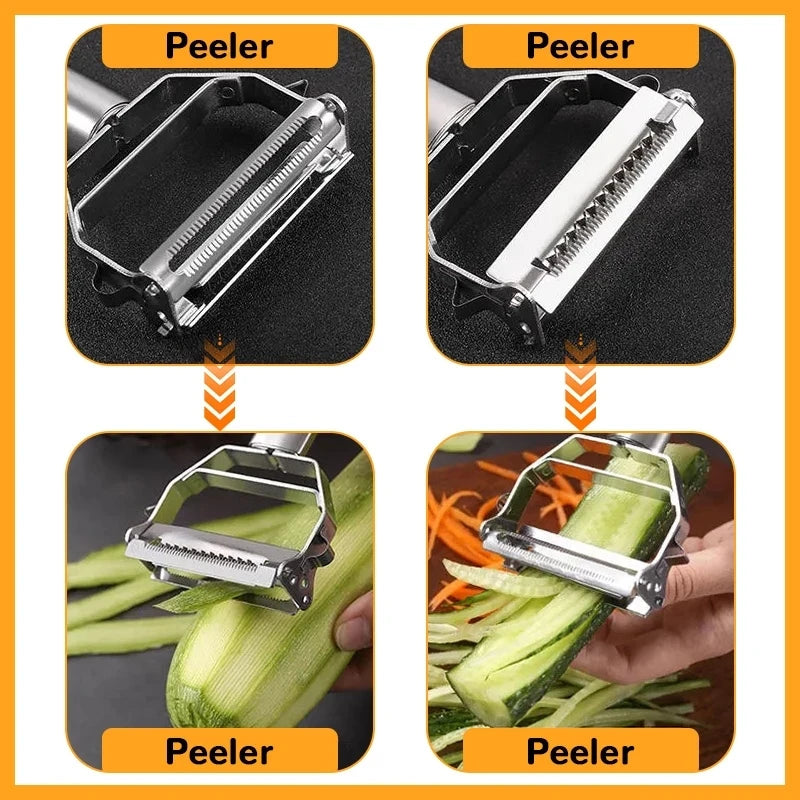 GreenGlide Multifunctional Vegetable Peeler - GlobaSync