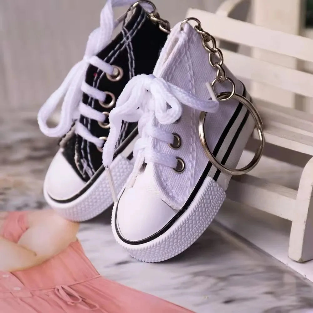 Cool Canvas Sneaker Keychain Collection - GlobaSync