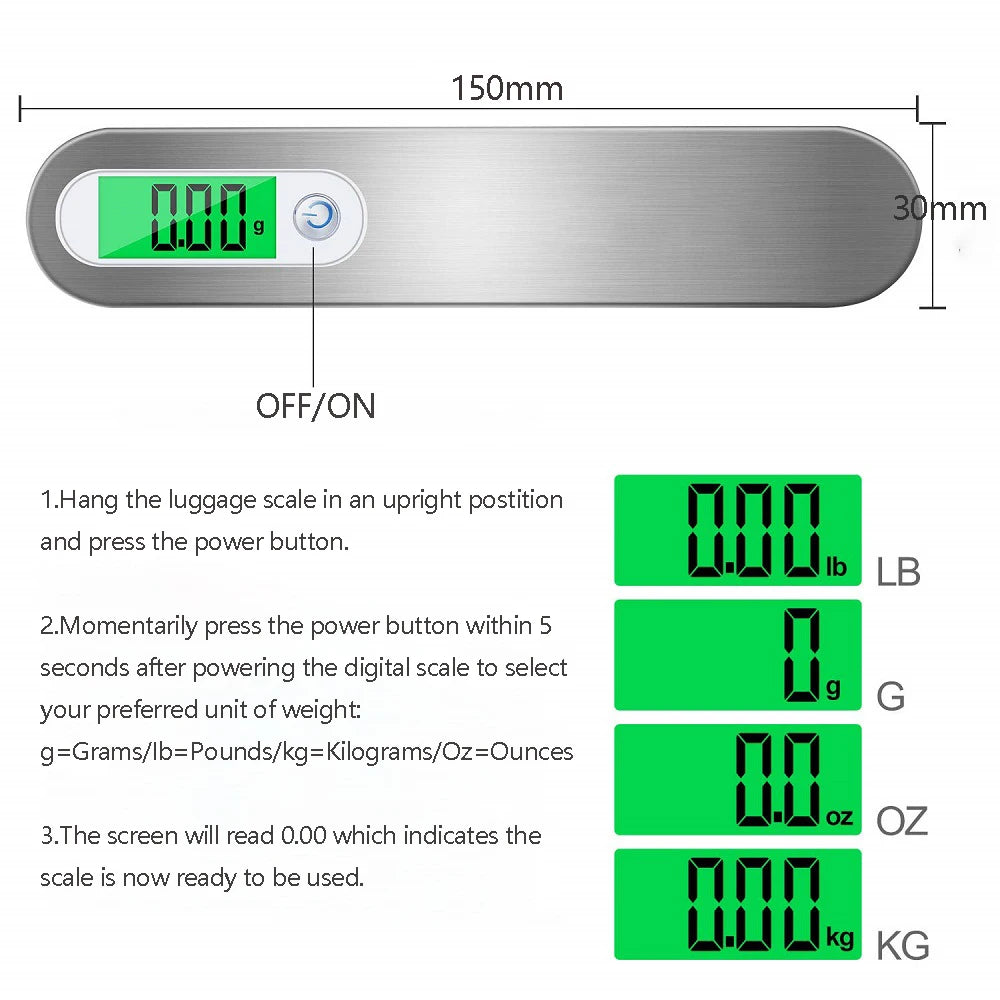 Electronic Portable Handheld Weighing Scale