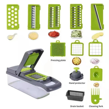 Multifunctional 12-in-1 Vegetable Cutter