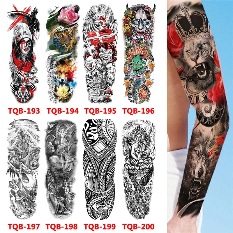 Waterproof Arm-Sized Temporary Tattoo Stickers