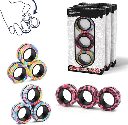 MagRing TrioSpin Fidget Toy - GlobaSync