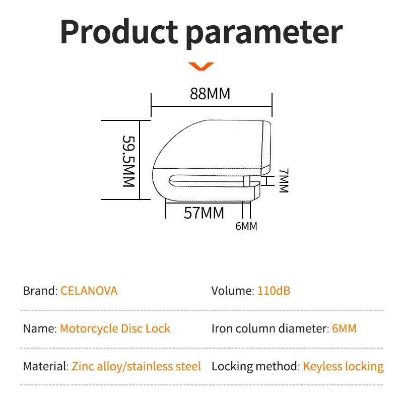 FortSecure Disc Brake Lock