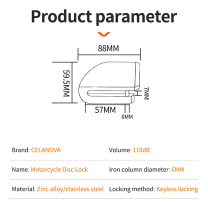 FortSecure Disc Brake Lock