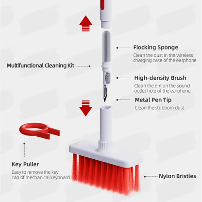 CleanTech 5-in-1 Multifunctional Cleaning Brush