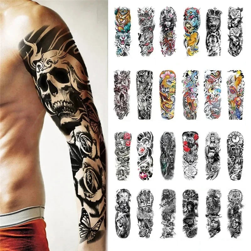 Waterproof Arm-Sized Temporary Tattoo Stickers