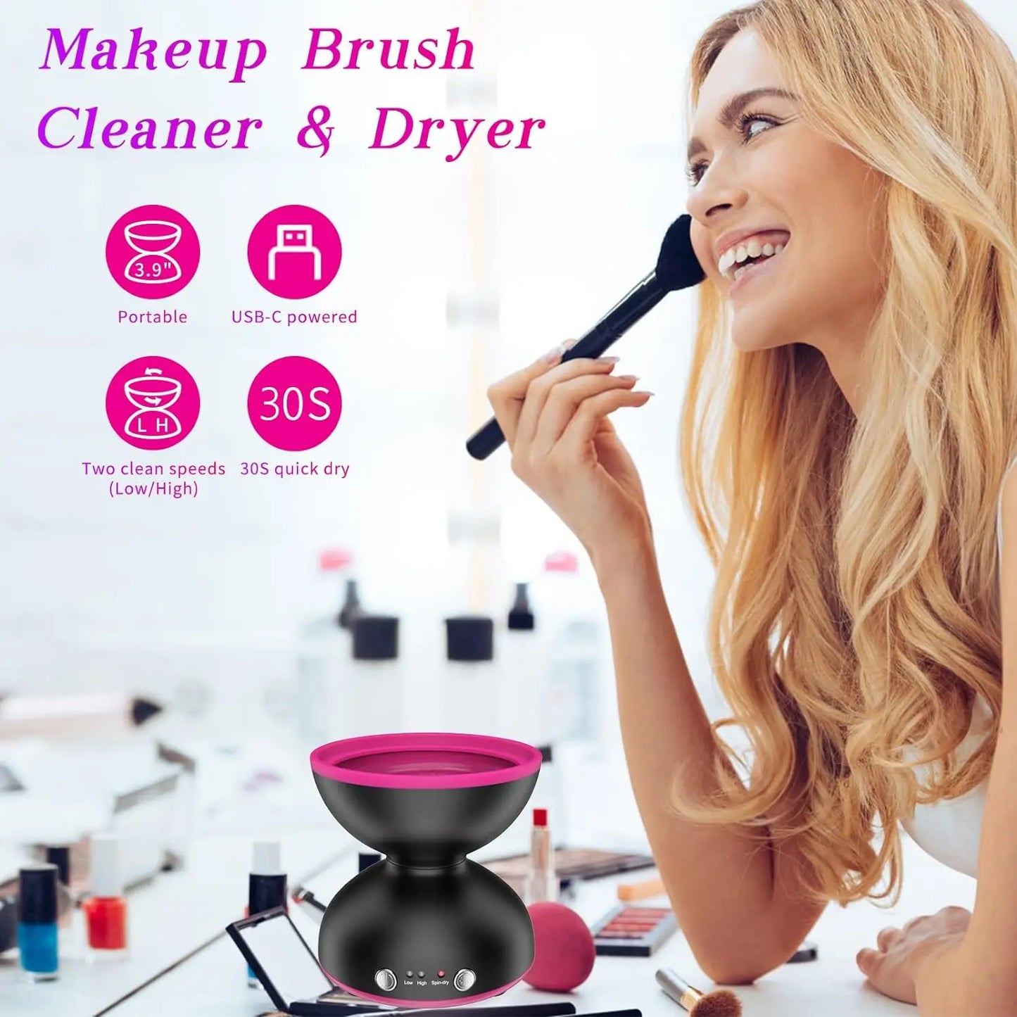 Electric Makeup Brush Cleaner