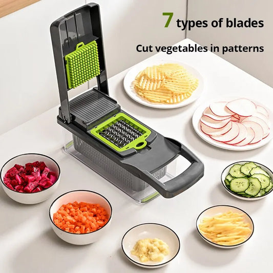 Multifunctional 12-in-1 Vegetable Cutter