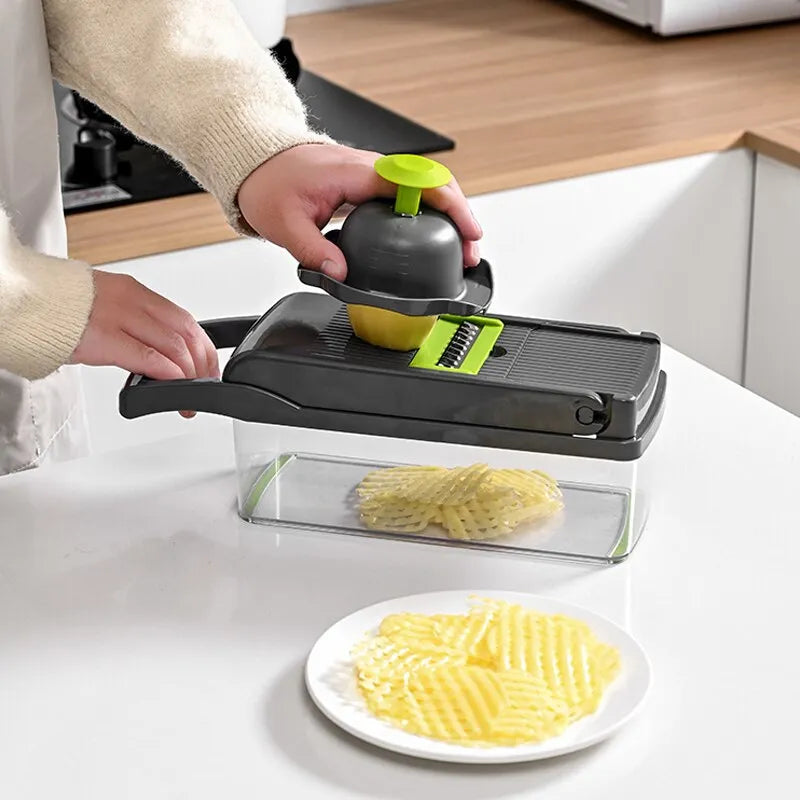 Multifunctional 12-in-1 Vegetable Cutter