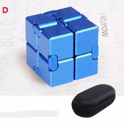 Metal Infinity Cube Fidget Toy - GlobaSync