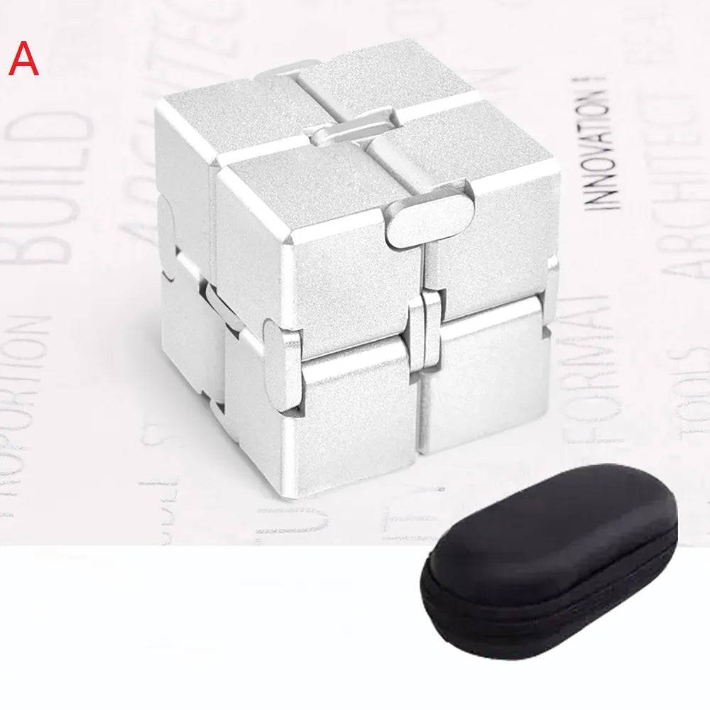 Metal Infinity Cube Fidget Toy - GlobaSync