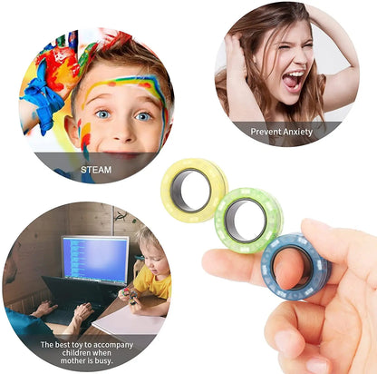 MagRing TrioSpin Fidget Toy - GlobaSync