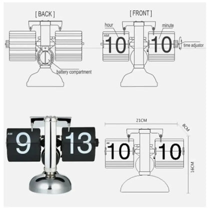 Retro Flipping Clock