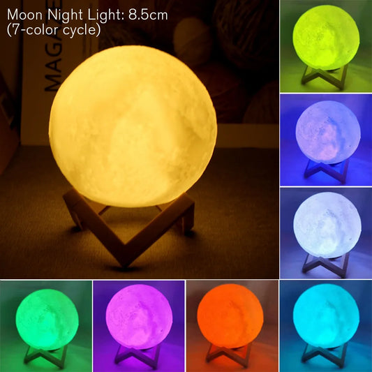 3D Moon Shaped Lamp