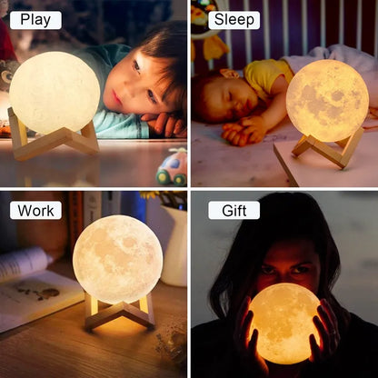 3D Moon Shaped Lamp